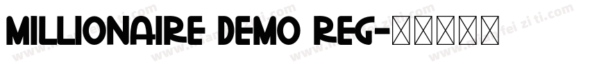 Millionaire DEMO Reg字体转换
